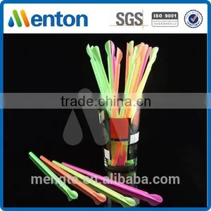 Manufactuer Neon Assorted Hard Plastic Spoon Straw thumbnail-1