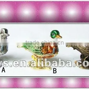 Pewter Duck Shape Jewelry Box/ Jewel Case thumbnail-1