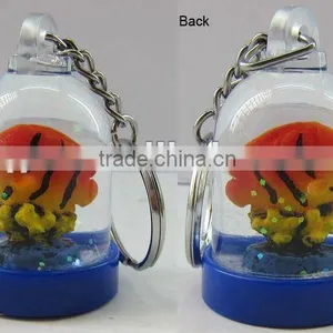 Goldfish Acrylic Keychain Snow Globe thumbnail-1