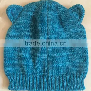 High Quality Animal Manufacturer Cute Pattern Baby Knitted Cap thumbnail-2