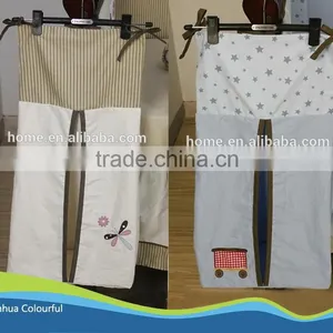 New Design Cotton Embroidery Nappy Changing Bag Diaper Bag Nappy Bag Diaper Stacker NA1031 thumbnail-1