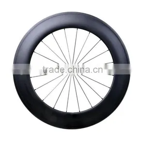 700C CARBON WHEELS 88MM TUBULAR, Professional Bike Wheels 3k Glossy Rim 88mm Tubular, Road Bicycle Wheelsets 88mm Tubular thumbnail-5