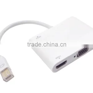 Mini DP1.2 to VGA and HD MI With Audio Adapter thumbnail-2