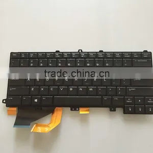 Laptop Backlit Keyboard for Alienware M14X R3 DP/N:09KF83 PK130US1B00 NSK-LB0BC 01 US Layout Black Color thumbnail-1