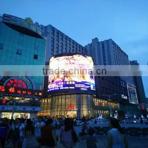 New Round Advertising P8 LED Sign Display Products Curved LED Panel thumbnail-1