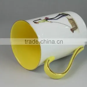 Ceramic Yellow Mug, Paintable Ceramics Mug, 200ml Mug thumbnail-2