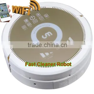 Smartphone WIFI APP Control Robot Vacuum Cleaner Wet QQ6KDM Updated With Air Purifier,3350MAH Lithium Battery thumbnail-1