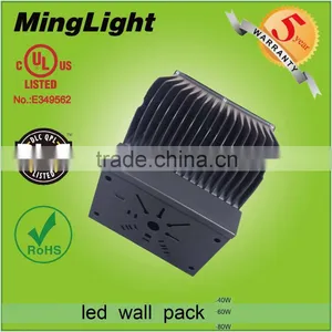 DLC UL CUL 40w 60w 80w Led Wall Pack Light /80w Wallpack Light 277vac thumbnail-2