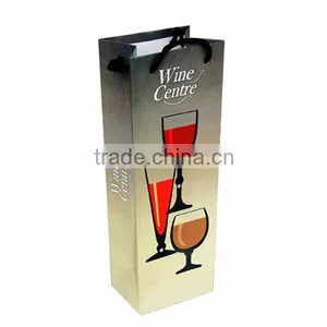 2016 Hot Sell Customized Cardboard Wine Paper Bags thumbnail-1