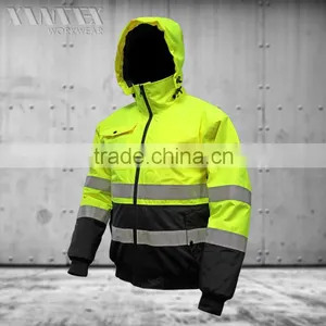 Mens High Visibility Winter Workwear Jacket thumbnail-1