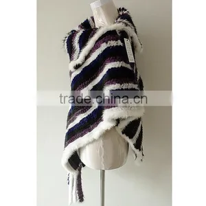 Real Mink Fur Woman Fashion Shawl/Poncho KZ14081 thumbnail-2