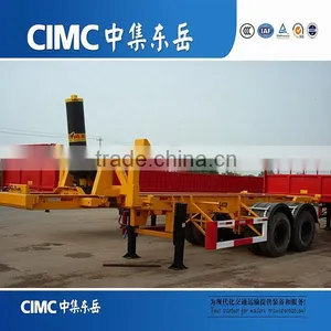CIMC Low Price Wharf Skeleton Hydraulic Pumping Dump Truck Trailer thumbnail-1