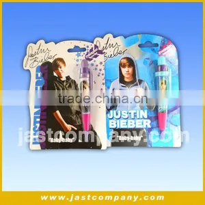 Justin Bieber Popular Talking Ball Pen for Kids thumbnail-1