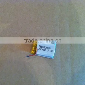 in Stock GEB382030 3.7V Rechargeable Battery 200mAh With Light Weight thumbnail-1