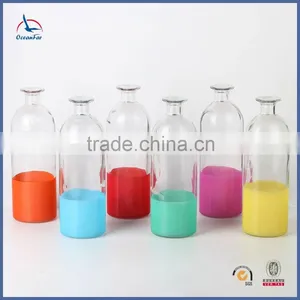 Colored Cylindrical Decorative Glass Vase Cheap Price Home Goods Vase thumbnail-2