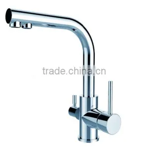 Filtration Filtering Three Ways Comtemporary Chrome Finish Kitchen Faucet thumbnail-1