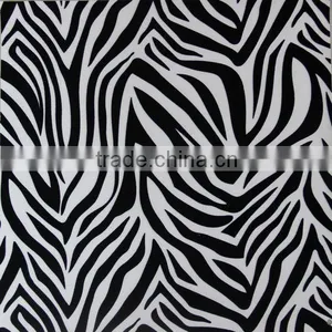 PU Leather Material Surface Transfer Big Zebra Design for Sofa Leather Usage thumbnail-1