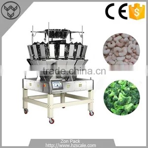 10g-2000g 20 Heads Frozen Food Multihead Weigher Hairtail Fish Weighing Scale thumbnail-2