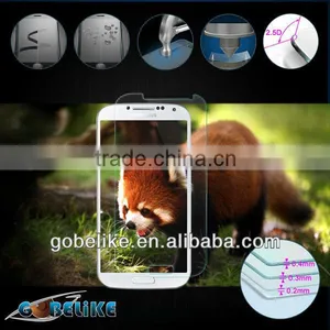 9H Anti-scratch,Ultra Clear Tempered Glass Screen Protectors for Samsung Galaxy S4/S4 Mini thumbnail-1