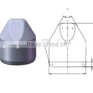 Tungsten Cemented Carbide Eccentric Wedge Buttons for Tricone Bit thumbnail-2