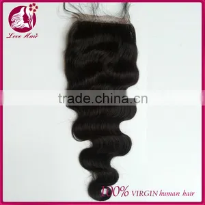 7A Free Shipping Brazilian Virgin Hair Body Wave Closures Human Hair Lace Closure 4*4 Middle Free 3 Way Part Silk Base Closure thumbnail-4