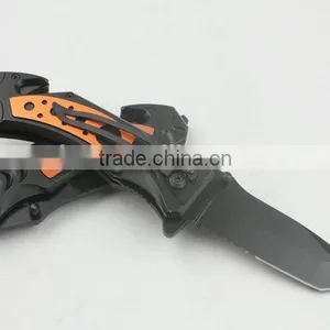 OEM Folding Rescue Knife With Orange Handle thumbnail-2
