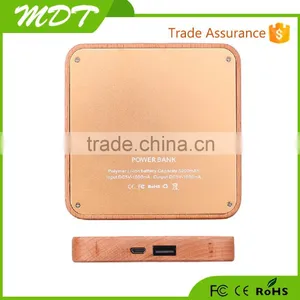 2015 Best Selling Gift Wood Power Bank 5200mah Portable Power Bank Charger of Usb Rohs Power Bank thumbnail-4