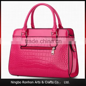 Popular Garnet Crocodile PU Leather Hand Bag for Lady thumbnail-2
