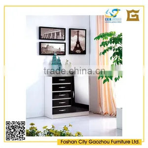 Contemporary Design High Gloss Wooden Chest of Drawers Cabinet for Living Room Furniture thumbnail-1