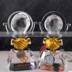 Crystal Clock for Business Gift thumbnail-1