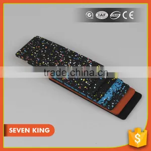 Qingdao 7king Good Quality Anti Slip and Anti Fatigue Interlock Treadmill Usage Rubber Tile thumbnail-1