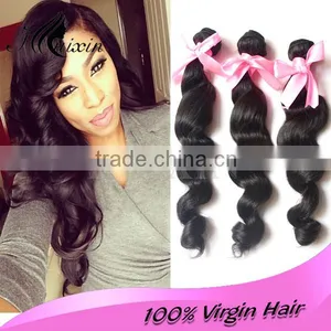Factory Wholesale Price Unprocess 6A Grade Straight Human Hair Weave Virgin Brazilian Hair thumbnail-3