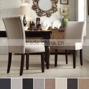 Custom Made Solid Wood Chair Fabric Chair Modern Restaurant Chair Hotel Chair thumbnail-1
