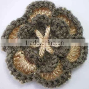 100% Handmade Nylon Crochet Flower thumbnail-1