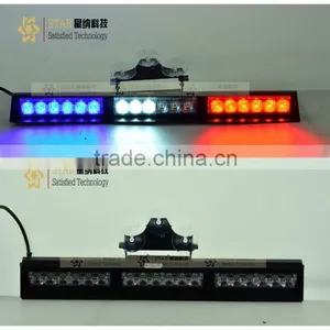 12V Red Blue Led Strobe Light Bar,dash Interior Warning Flashing Light thumbnail-1