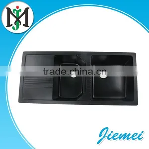 Double Drainer Quartz Stone Sink With Free Used Kitchen Cabinets thumbnail-2