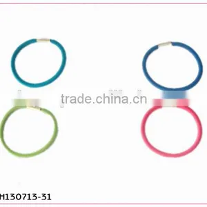 Colorful Rubber Elastic Hair Band With Metal Connect thumbnail-1