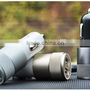 Mini New Colorful 2.1 A Double USB Aluminum Alloy Car Charger thumbnail-1