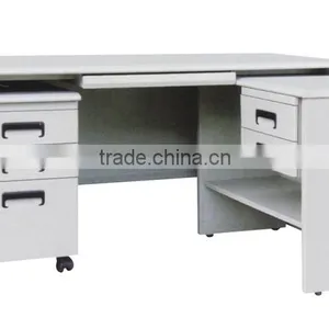 Factory Directly Metal Office Desk With One 3 Drawer Filing Cabinet thumbnail-3