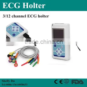 2016 3/12 Channel ECG Holter System -24 Hours CS-3CL Cardiac Heart Diagnose Monitor With Free Software-Shelly thumbnail-1