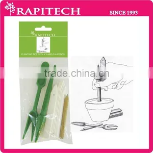 Plastic Planting Set Widger Dibber White Plant Labels Garden Tool thumbnail-2