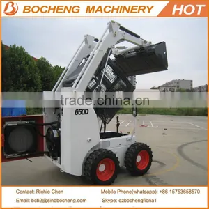 China WECAN 650KG Skid Steer Loader With 100HP Engine thumbnail-2