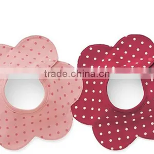 100% Cotton Infant Baby Bibs Flower Shape Decorate Waterproof Washable Cotton thumbnail-4