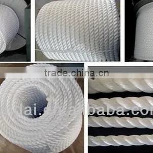 3 Strand Twisted Polyester Rope With High Breaking Strength thumbnail-1