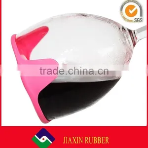 Novelty Wine Coaster Sets Custom Silicone Wine Glasses Coasters thumbnail-4