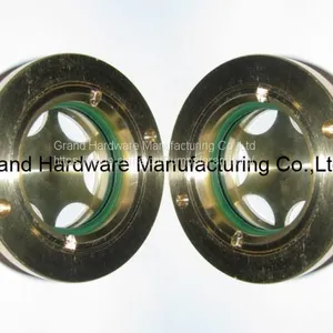 BSP 1/2 ROUND OIL LEVEL SIGHT GLASSES CIRCULAR BRASS SIGHT GLASS thumbnail-5