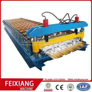 Color Steel Trapezoidal Panel Roll Forming Machine thumbnail-1