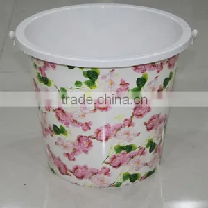 Household Plastic Bucket With Handle,colourfull Design Bucket thumbnail-1