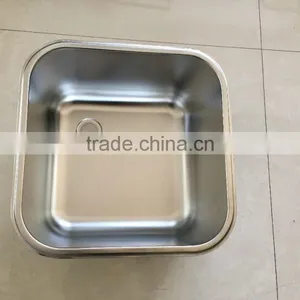 Commercial Inox Steel Sink Work Table for Restaurant Kitchen Equipment thumbnail-1