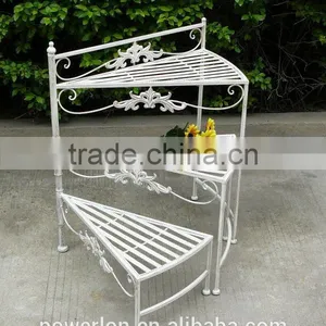 3-tier Shabby Chic Metal Flower Pot Stand PL08-5623 thumbnail-2